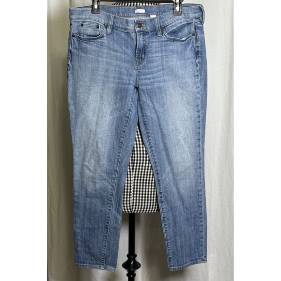 J Crew Jeans Womens 30 Blue Low Rise Skinny Ankle Light Stretch 70934 - Picture 1 of 6